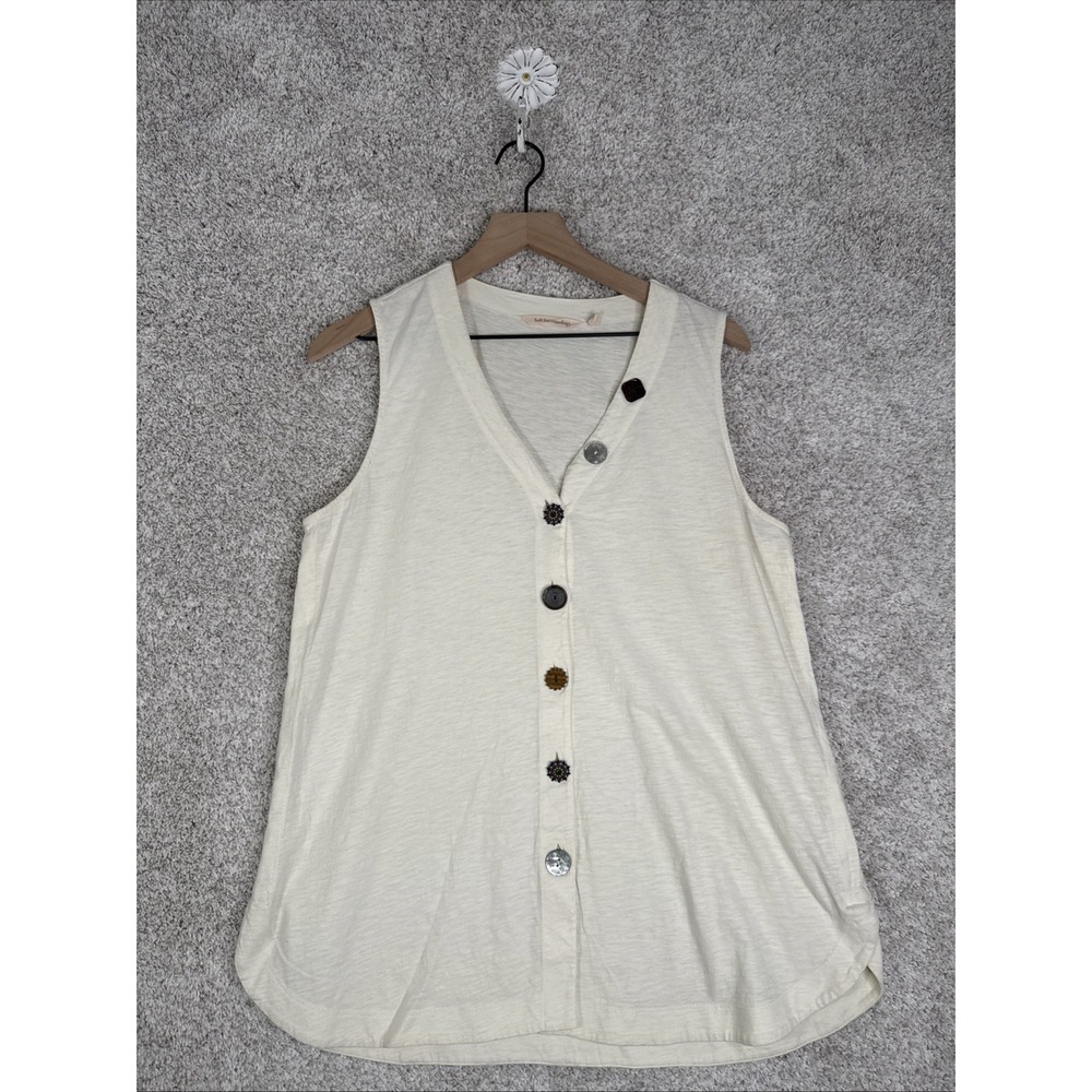 Soft Surroundings Delia Tank‎ Whisper White Womens Medium